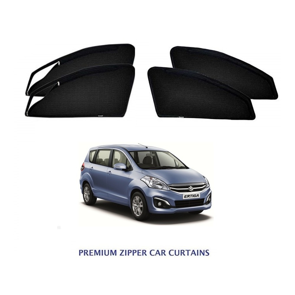Premium Magnetic Curtain for Ertiga Old - Black
